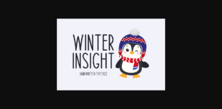 Winter Insight Font Poster 1