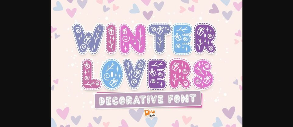 Winter Lovers Font Poster 3