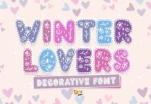 Winter Lovers Font Poster 1