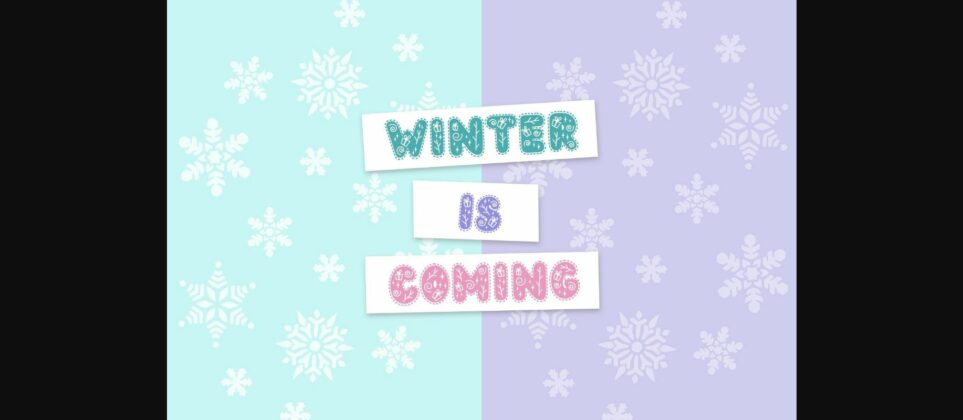 Winter Lovers Font Poster 5