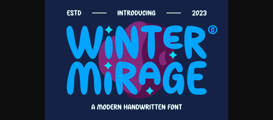 Winter Mirage Font Poster 3