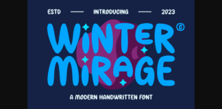 Winter Mirage Font Poster 1