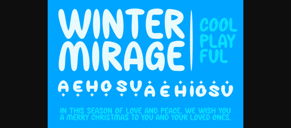 Winter Mirage Font Poster 4