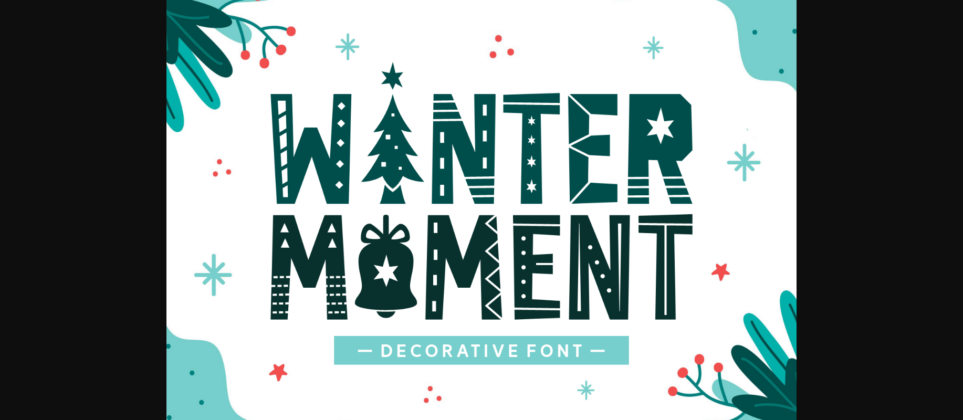 Winter Moment Font Poster 3