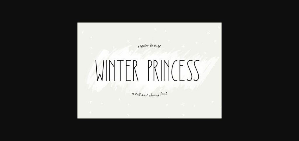 Winter Princess Font Poster 3