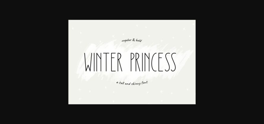 Winter Princess Font Poster 3