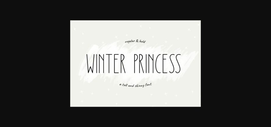 Winter Princess Font Poster 1