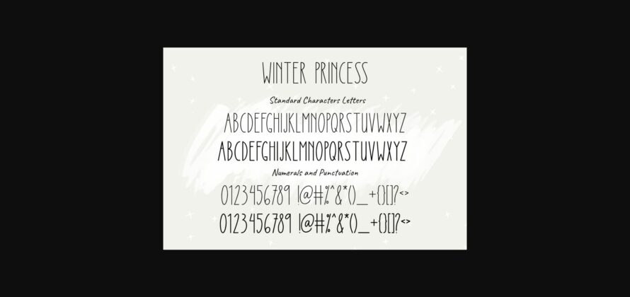 Winter Princess Font Poster 4