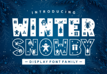 Winter Snowby Font Poster 1