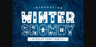 Winter Snowby Font Poster 1