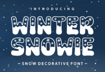 Winter Snowie Font Poster 1