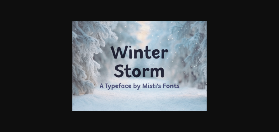 Winter Storm Font Poster 1