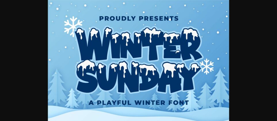 Winter Sunday Font Poster 3