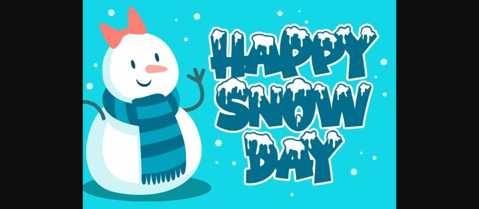 Winter Sunday Font Poster 5