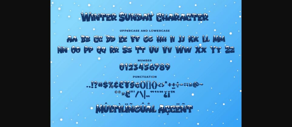 Winter Sunday Font Poster 7