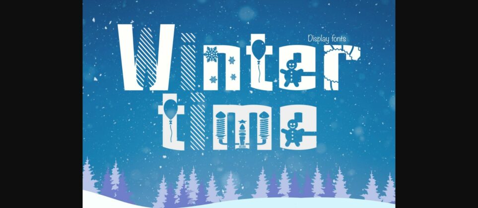Winter Time Font Poster 3