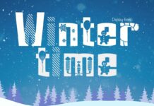 Winter Time Font Poster 1