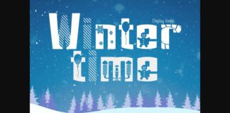 Winter Time Font Poster 1