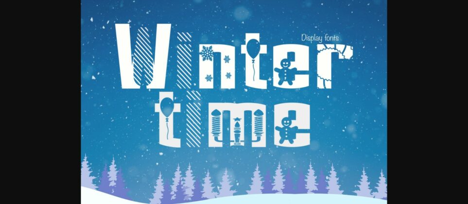 Winter Time Font Poster 1