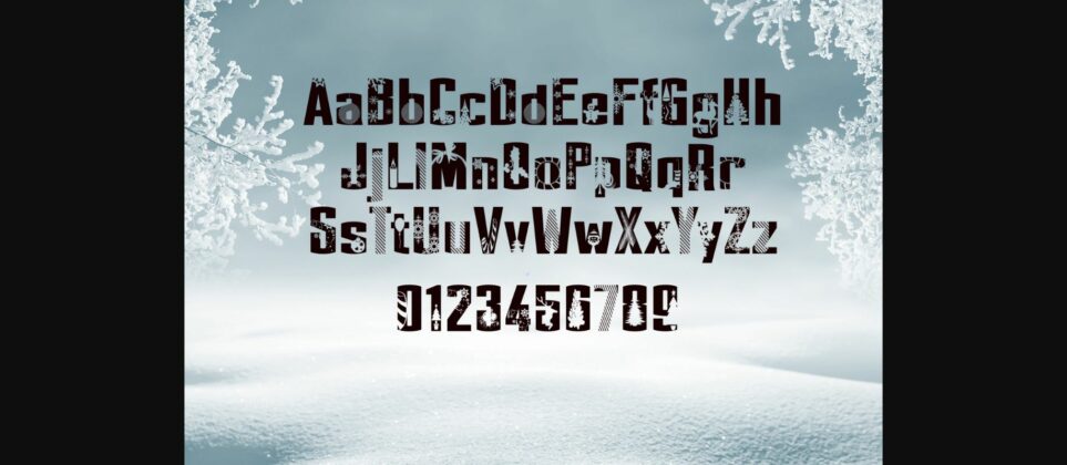 Winter Time Font Poster 10