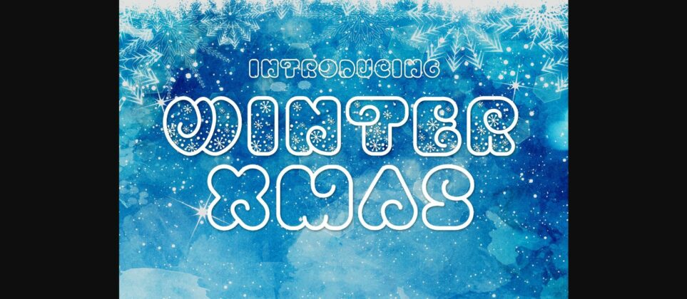 Winter Xmas Font Poster 3