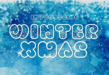 Winter Xmas Font Poster 1