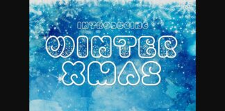 Winter Xmas Font Poster 1