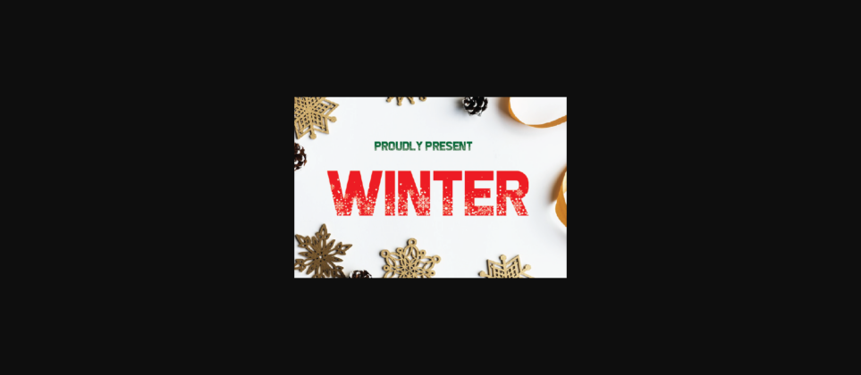 Winter Font Poster 3