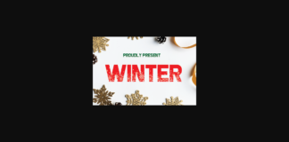 Winter Font Poster 1