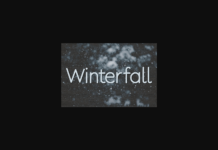 Winterfall Font Poster 1