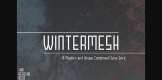 Wintermesh Font Poster 1