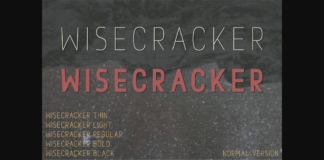 Wisecracker Font Poster 1