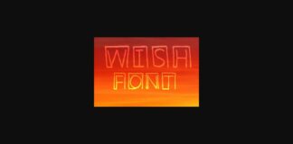 Wish Font Poster 1