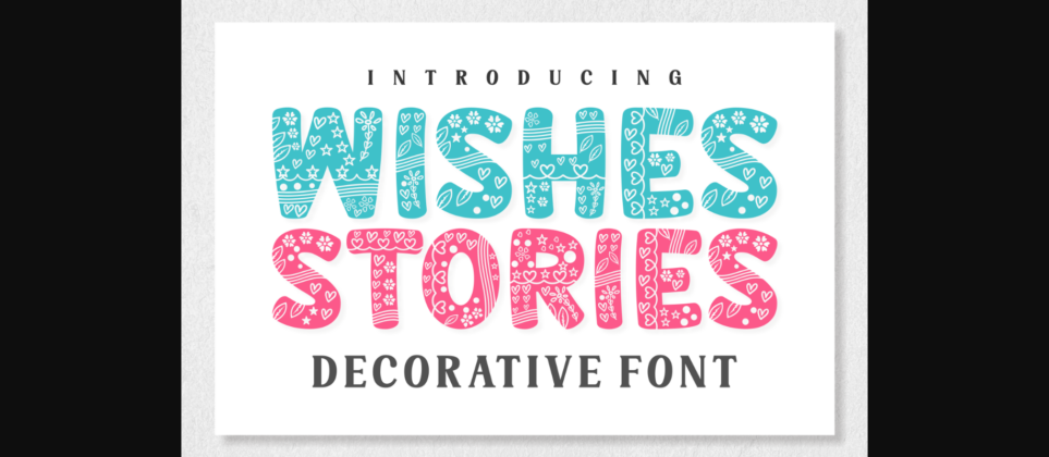 Wishes Stories Font Poster 1