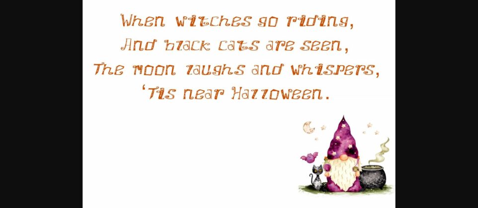 Witch Font Poster 4