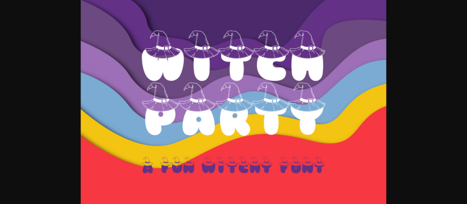Witch Party Font Poster 3