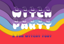 Witch Party Font Poster 1