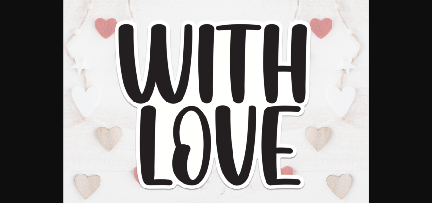 With Love Font Poster 3