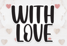 With Love Font Poster 1