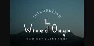 Wived Onyx Font Poster 1