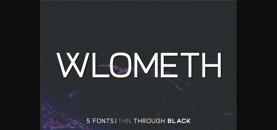 Wlometh Font Poster 3