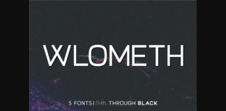 Wlometh Font Poster 1