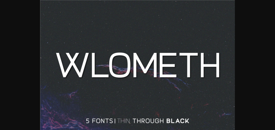 Wlometh Font Poster 1