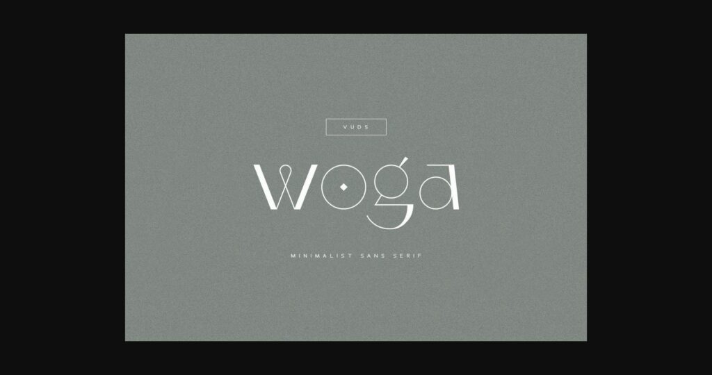 Woga Font Poster 3