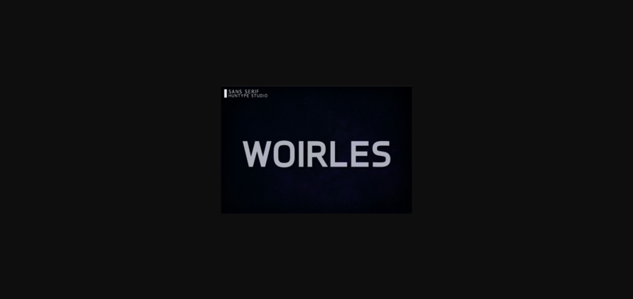 Woirles Font Poster 3