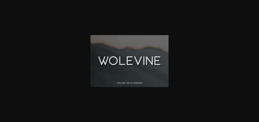 Wolevine Font Poster 3