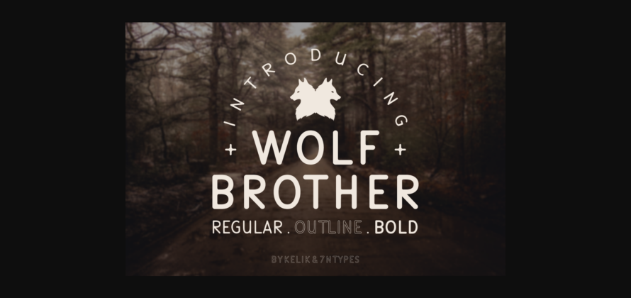 Wolf Brother Font Poster 3
