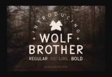 Wolf Brother Font Poster 1