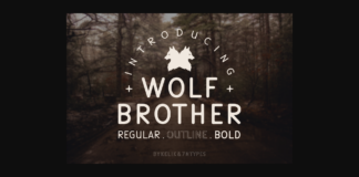 Wolf Brother Font Poster 1