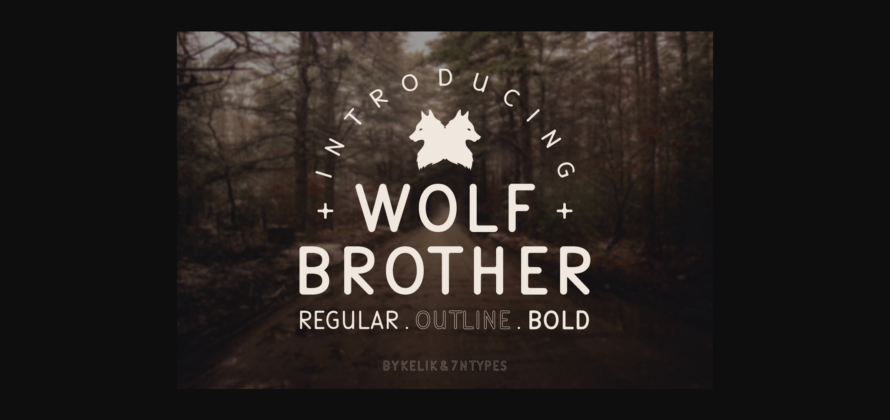 Wolf Brother Font Poster 1